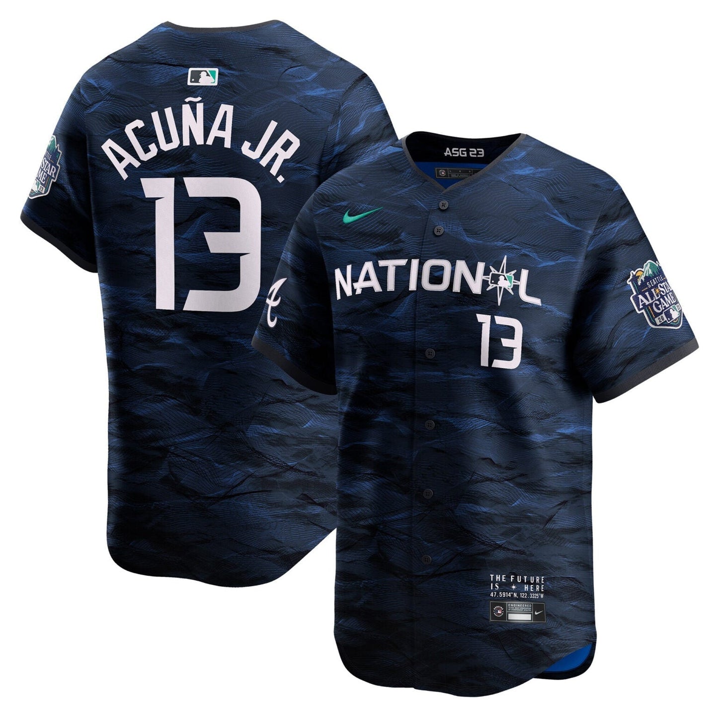 Ronald Acuna Jr Atlanta Braves 2023 All-Star Jersey Navy