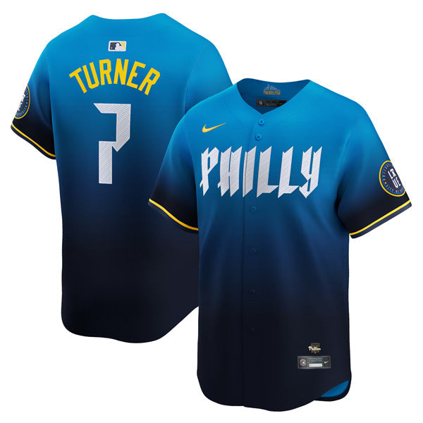 Trea Turner Philadelphia Phillies City Connect Philly Limited Jersey - Blue