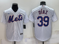 Men's New York Mets Edwin Diaz White Replica Baseball Jersey