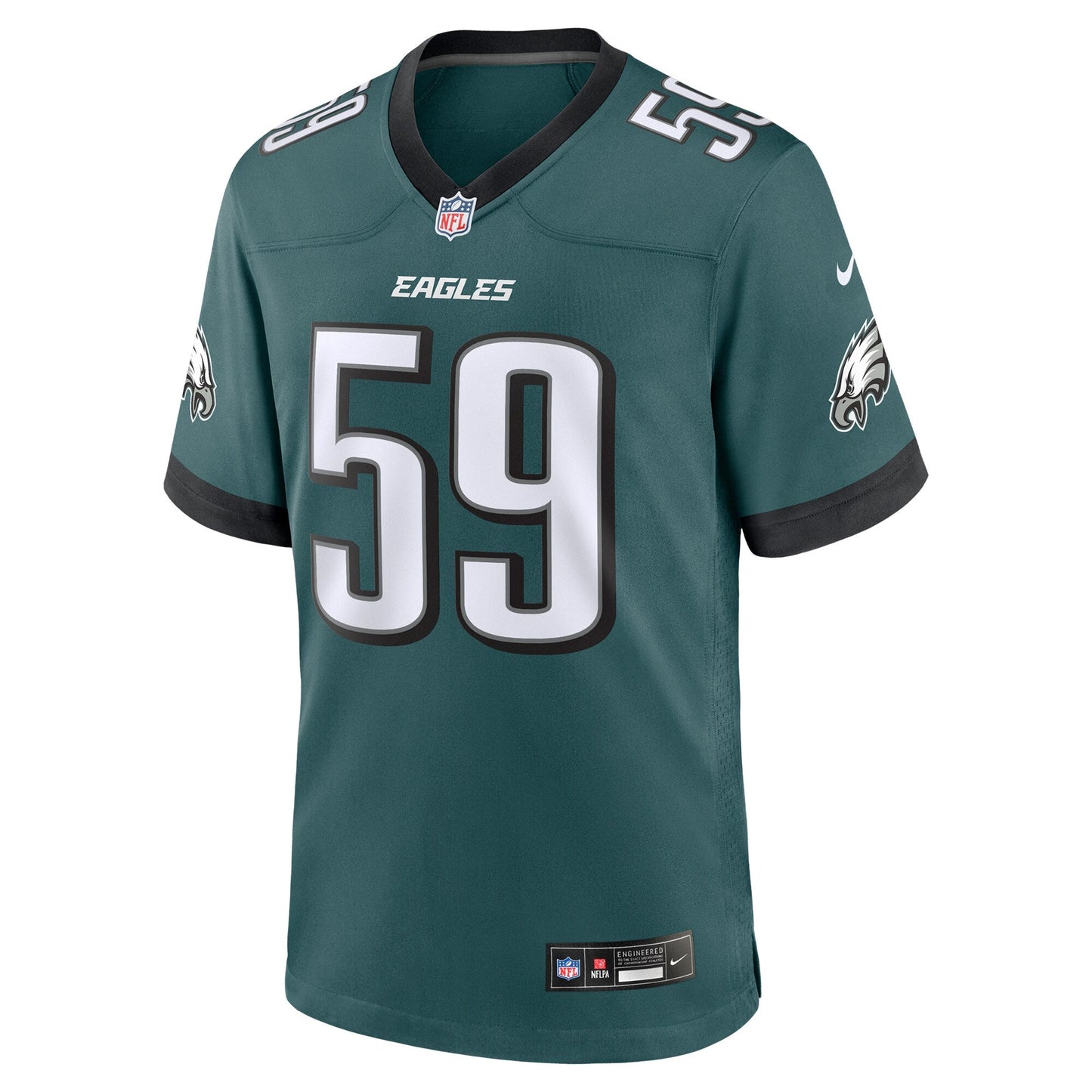 Thomas Booker IV Philadelphia Eagles  Team Game Jersey - Midnight Green