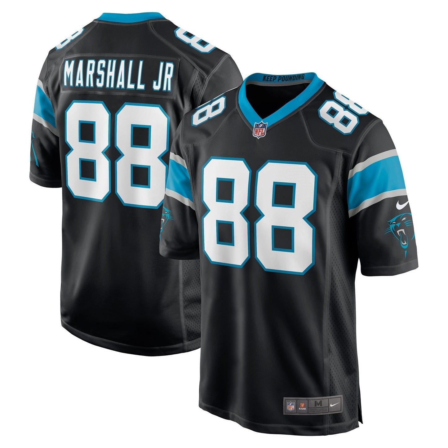 Terrace Marshall Jr. Carolina Panthers  2021 NFL Draft Pick   Game Jersey - Black