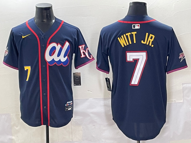 Men's American League Bobby Witt Jr. Navy 2025 All-Star Edition Limited Player Jersey