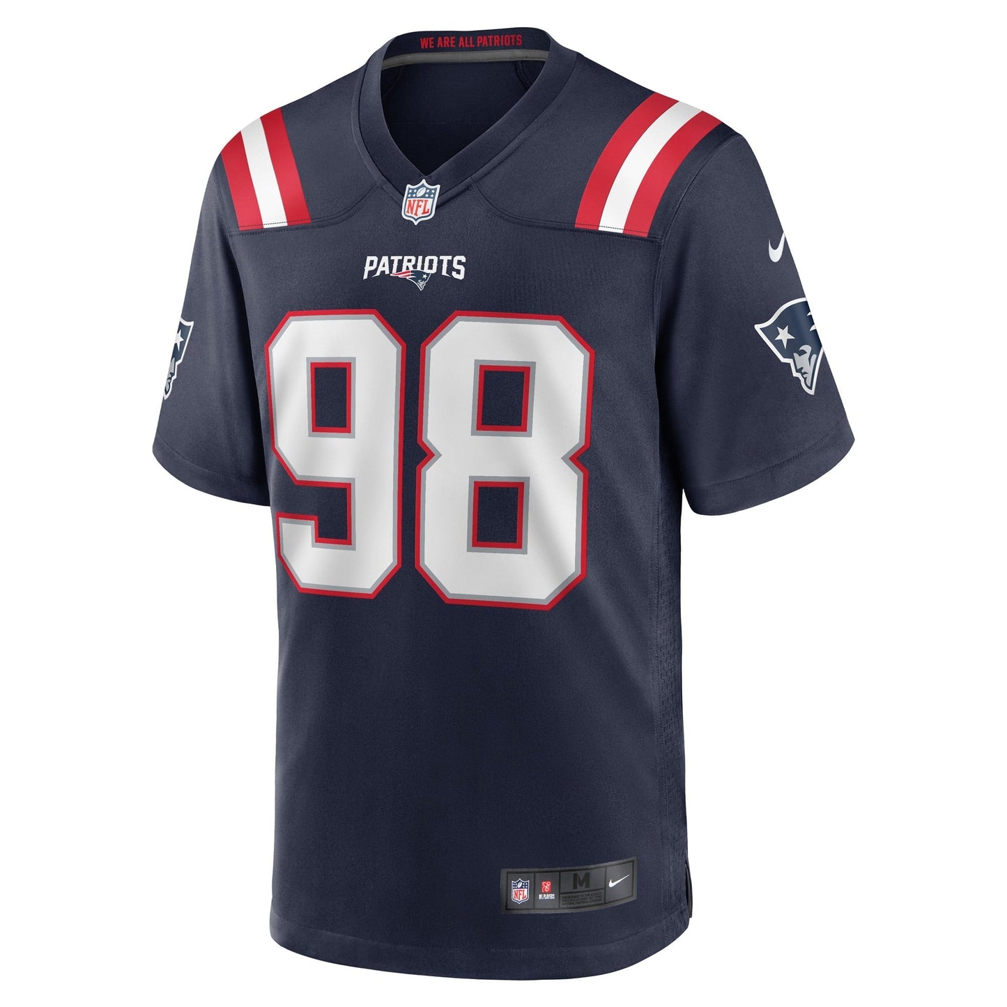 Carl Davis Jr. New England Patriots  Game   Jersey - Navy