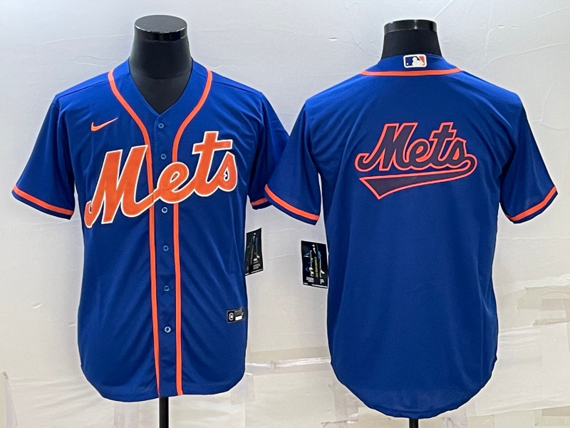 Men's New York Mets1 Royal Alternate Replica Team Jersey