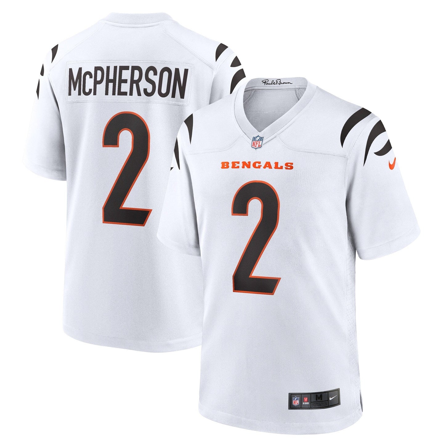 Evan McPherson Cincinnati Bengals  Game   Jersey - White