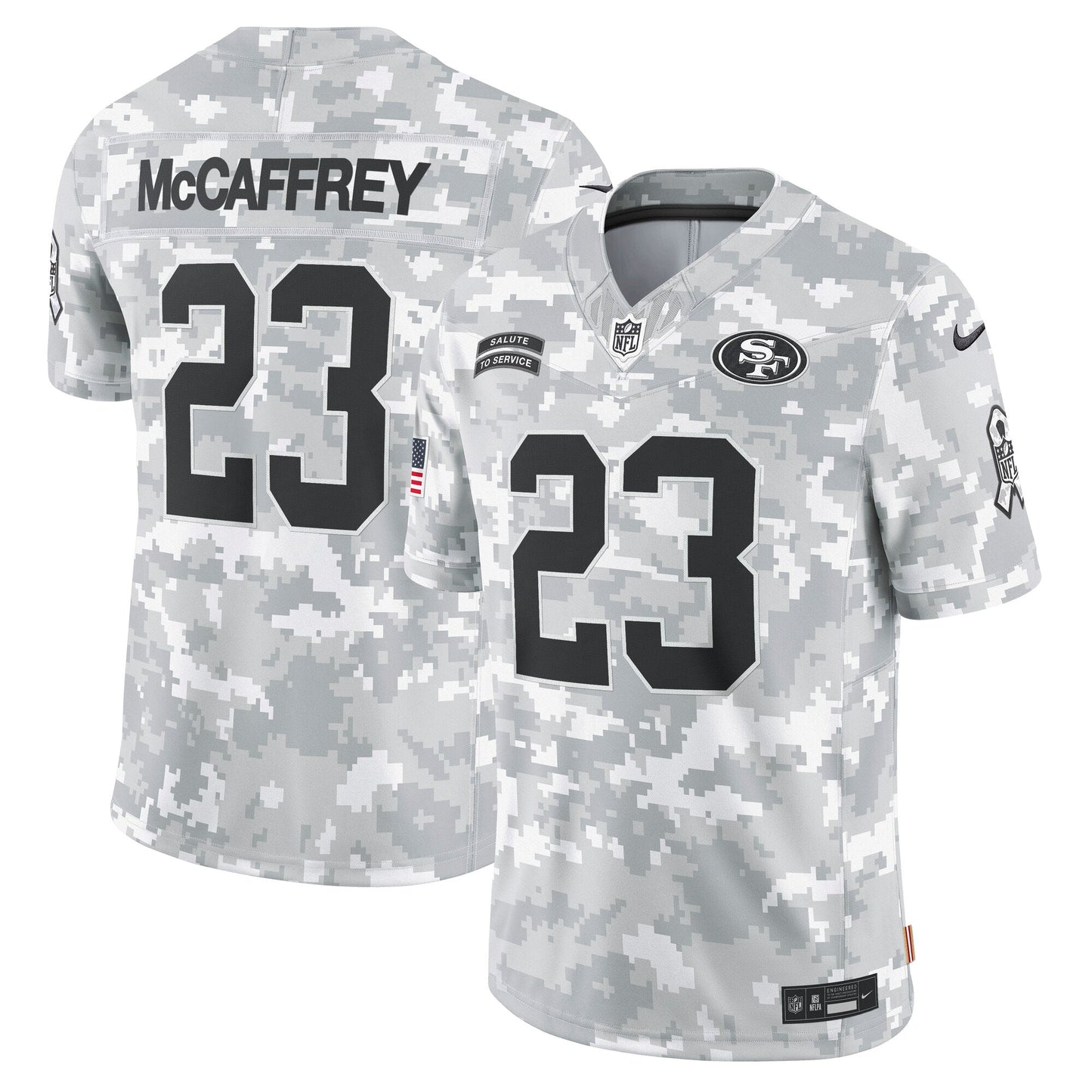 Christian McCaffrey San Francisco 49ers  2024 Salute to Service Limited Jersey - Arctic Camo