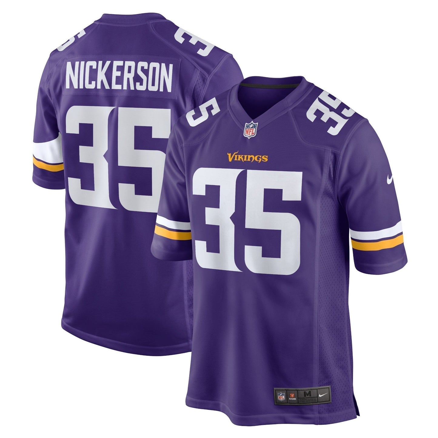 Parry Nickerson Minnesota Vikings  Home Game   Jersey - Purple