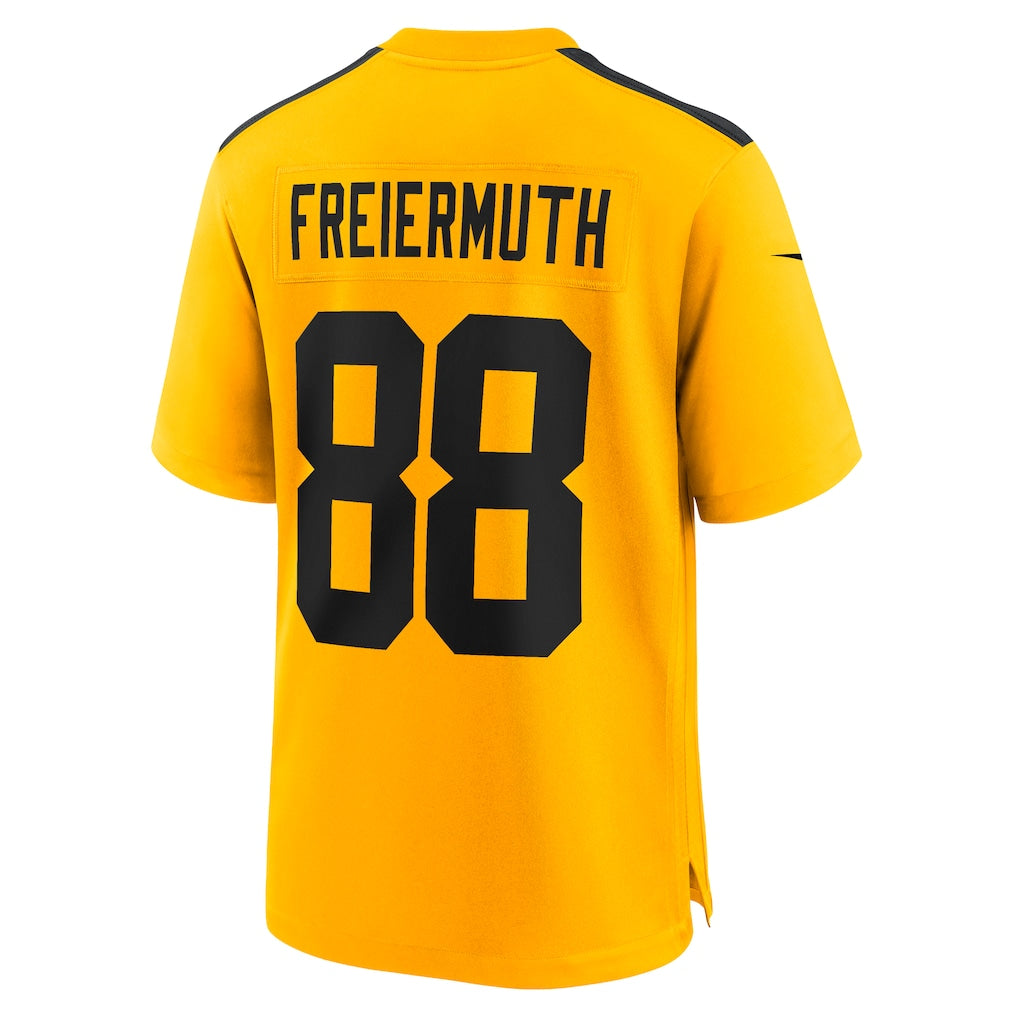 P.Steelers #88 Pat Freiermuth Gold Alternate 1933 Throwback Game Jersey