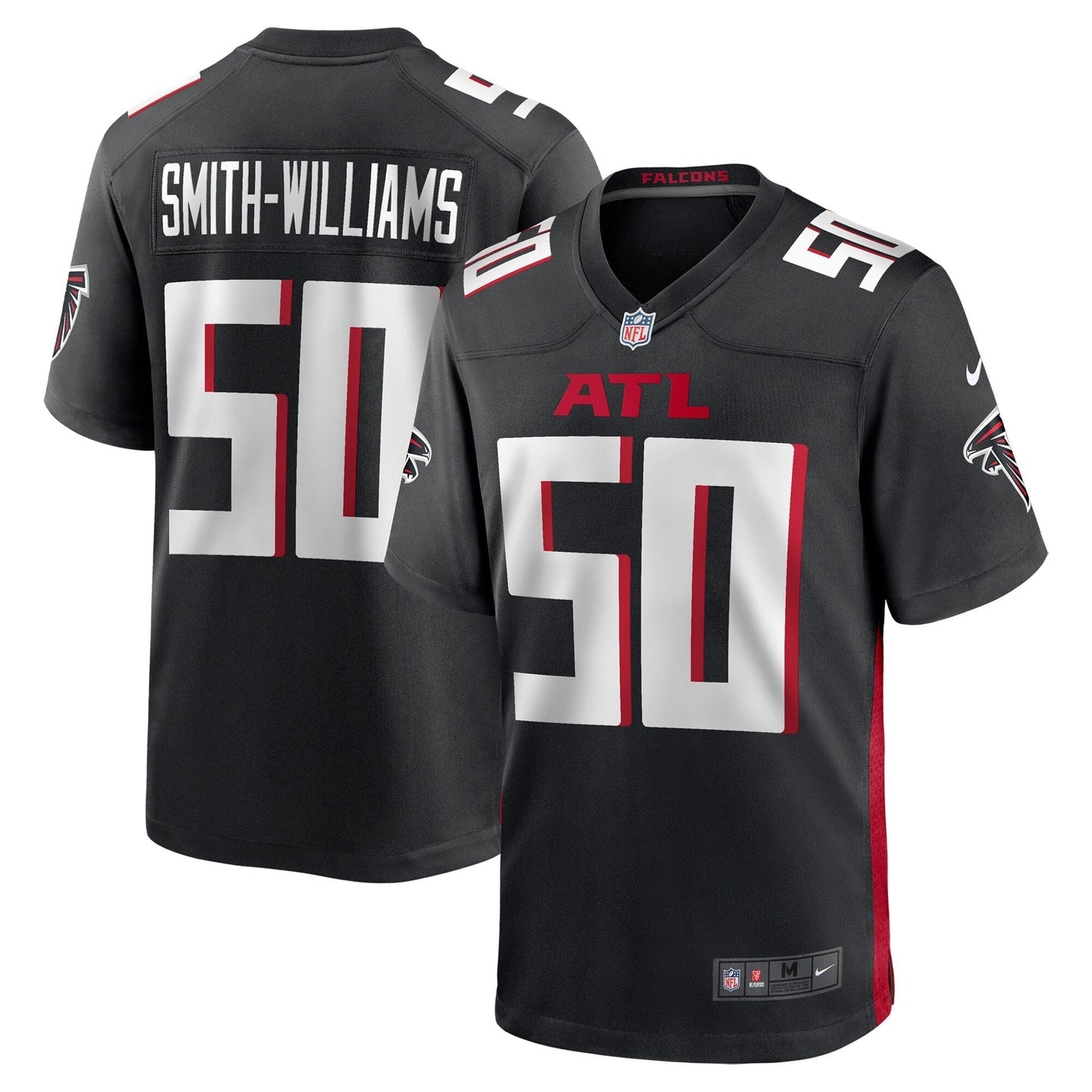 James Smith-Williams Atlanta Falcons  Team Game Jersey -  Black