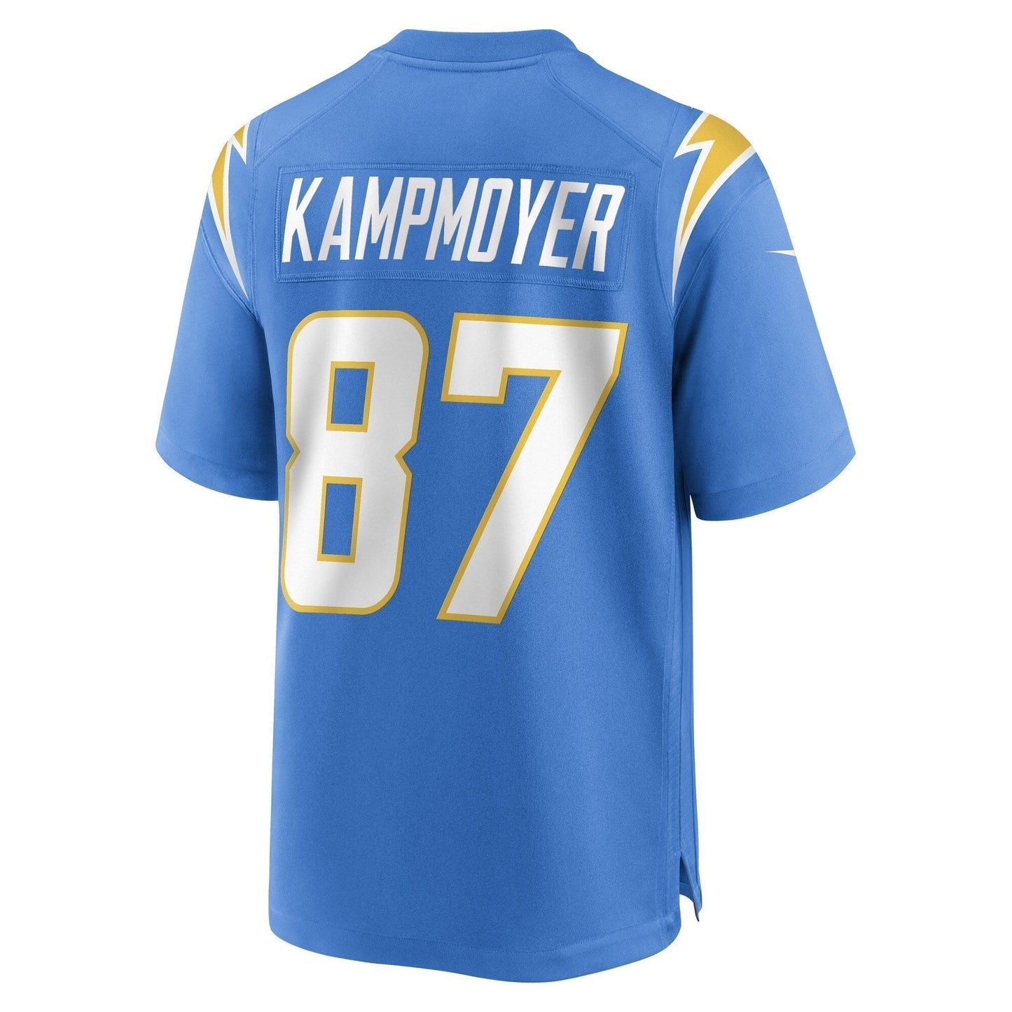 Hunter Kampmoyer Los Angeles Chargers  Game   Jersey - Powder Blue