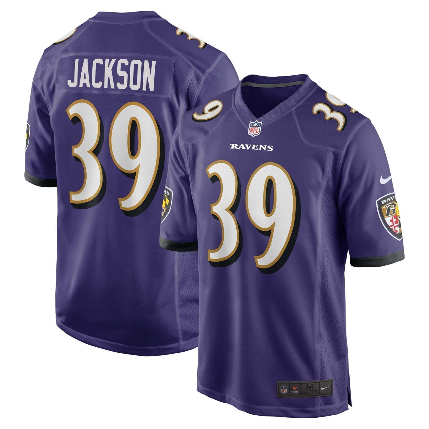 Eddie Jackson Baltimore Ravens  Team Game Jersey -  Purple