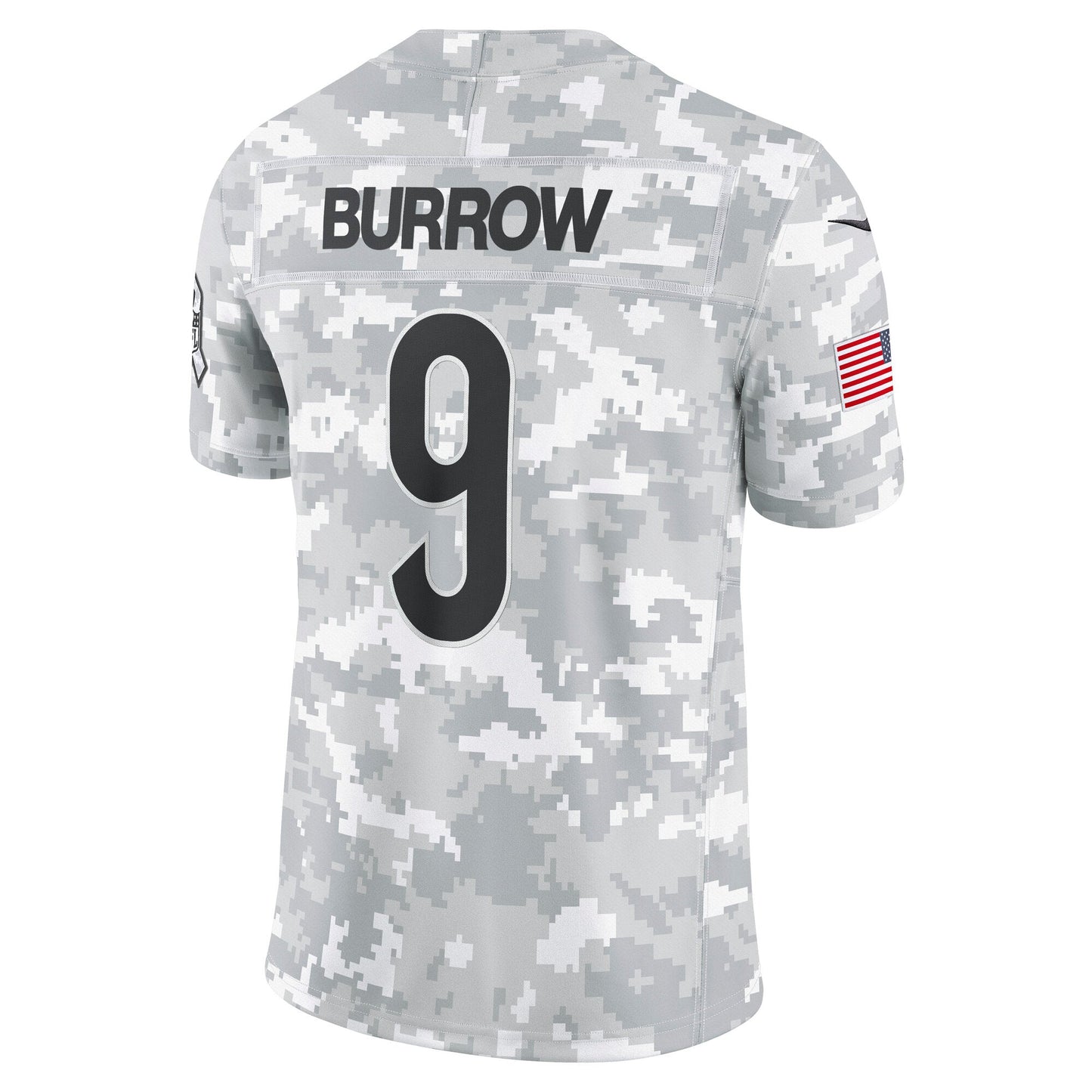 Joe Burrow Cincinnati Bengals  2024 Salute to Service Limited Jersey - Arctic Camo