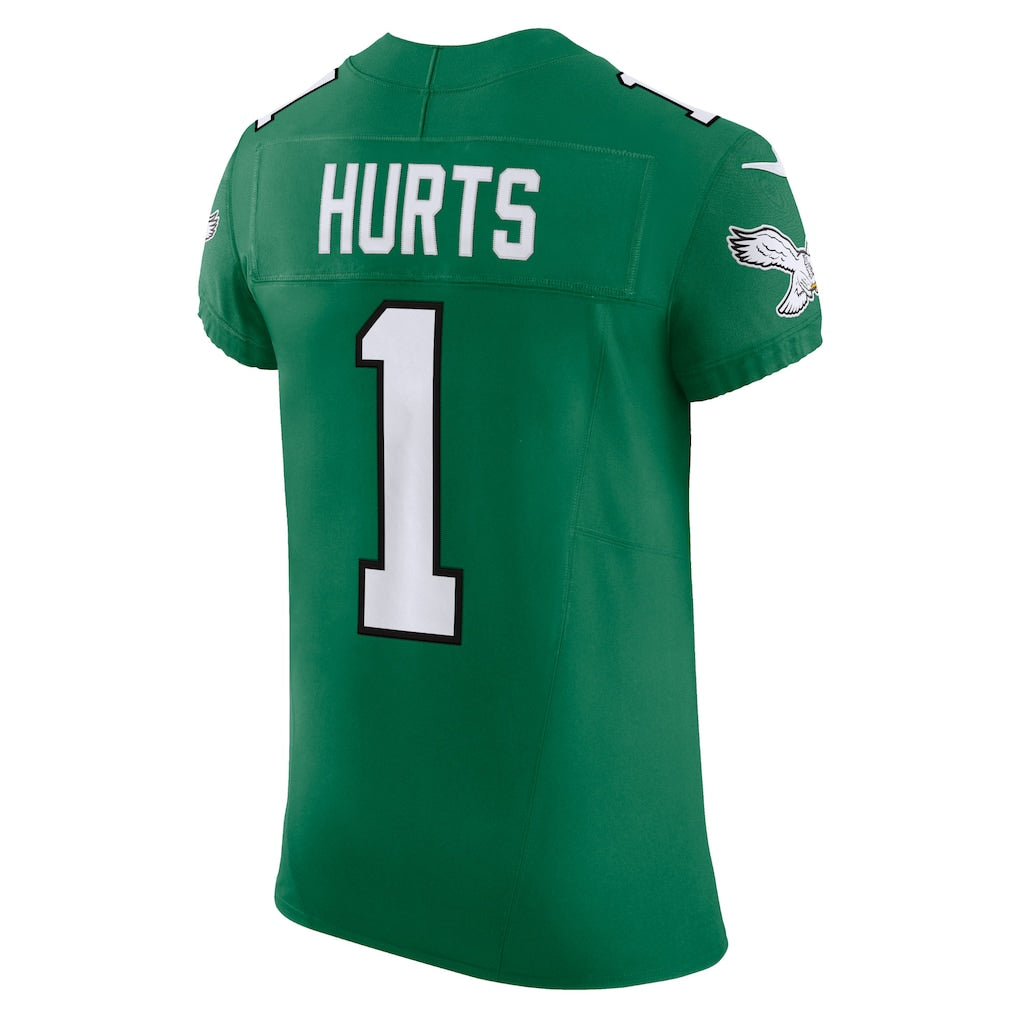 P.Eagles #1 Jalen Hurts Kelly Green 2nd Alternate Vapor F.U.S.E. Elite Jersey