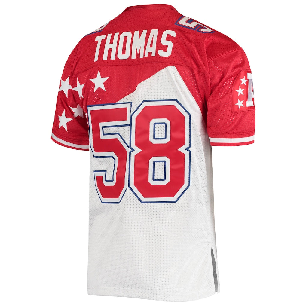 KC.Chiefs #58 Derrick Thomas  White/Red 1994 Pro Bowl Authentic Jersey