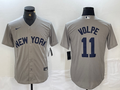 Men's New York Yankees Anthony Volpe Gray Limited Game Jersey