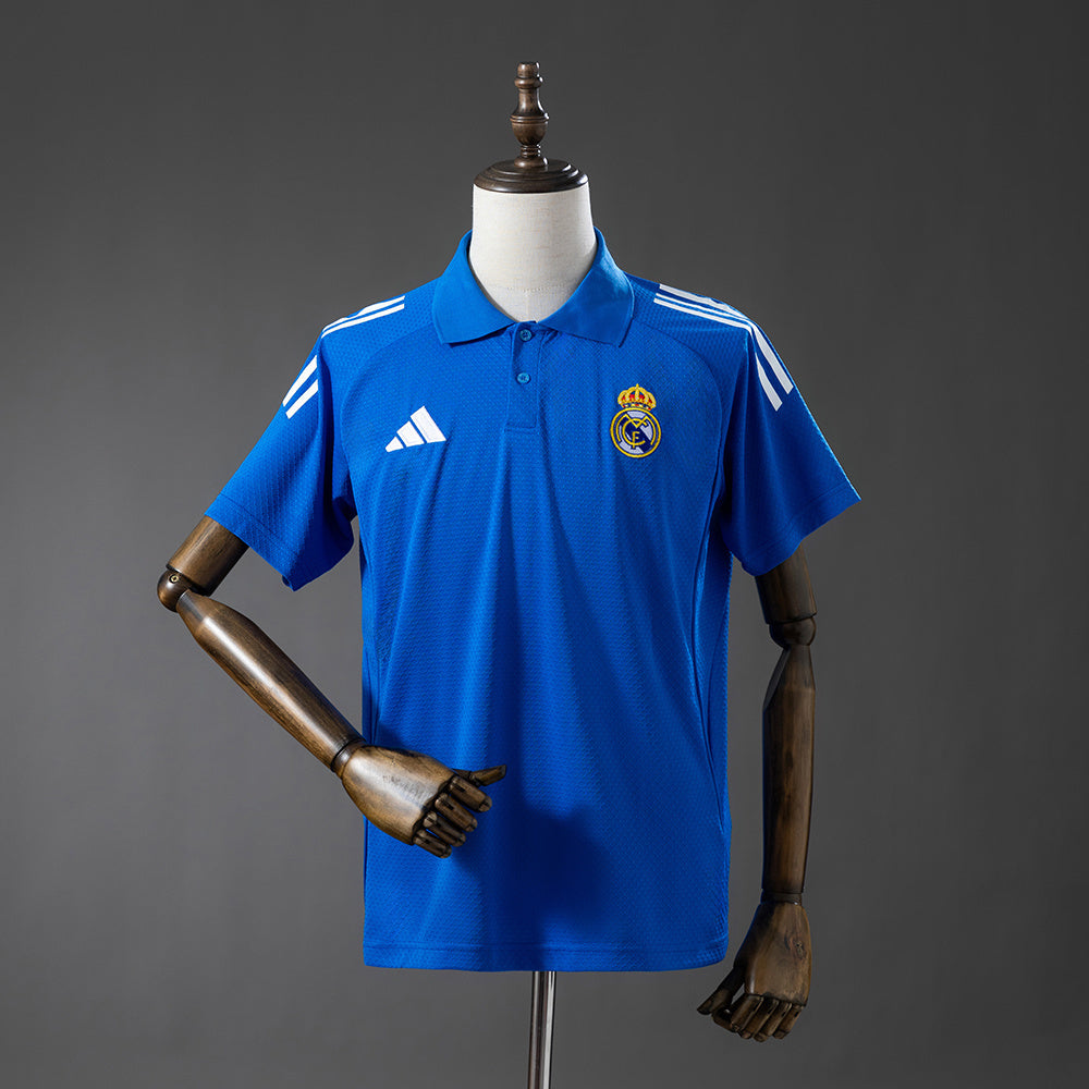 Real Madrid 25/26 Polo Jersey - Blue