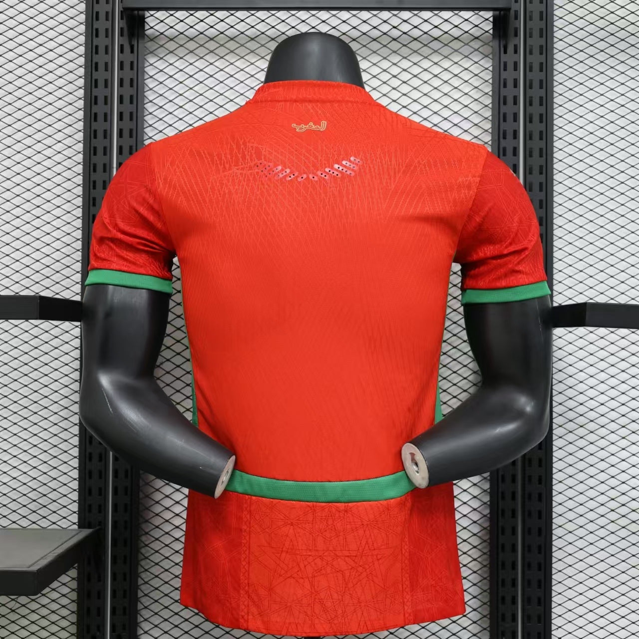 2026 Perforated Morocco Home Red Player Edition Jersey