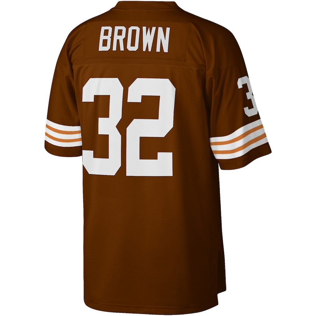 C.Browns #32 Jim Brown  Brown Legacy Replica Jersey