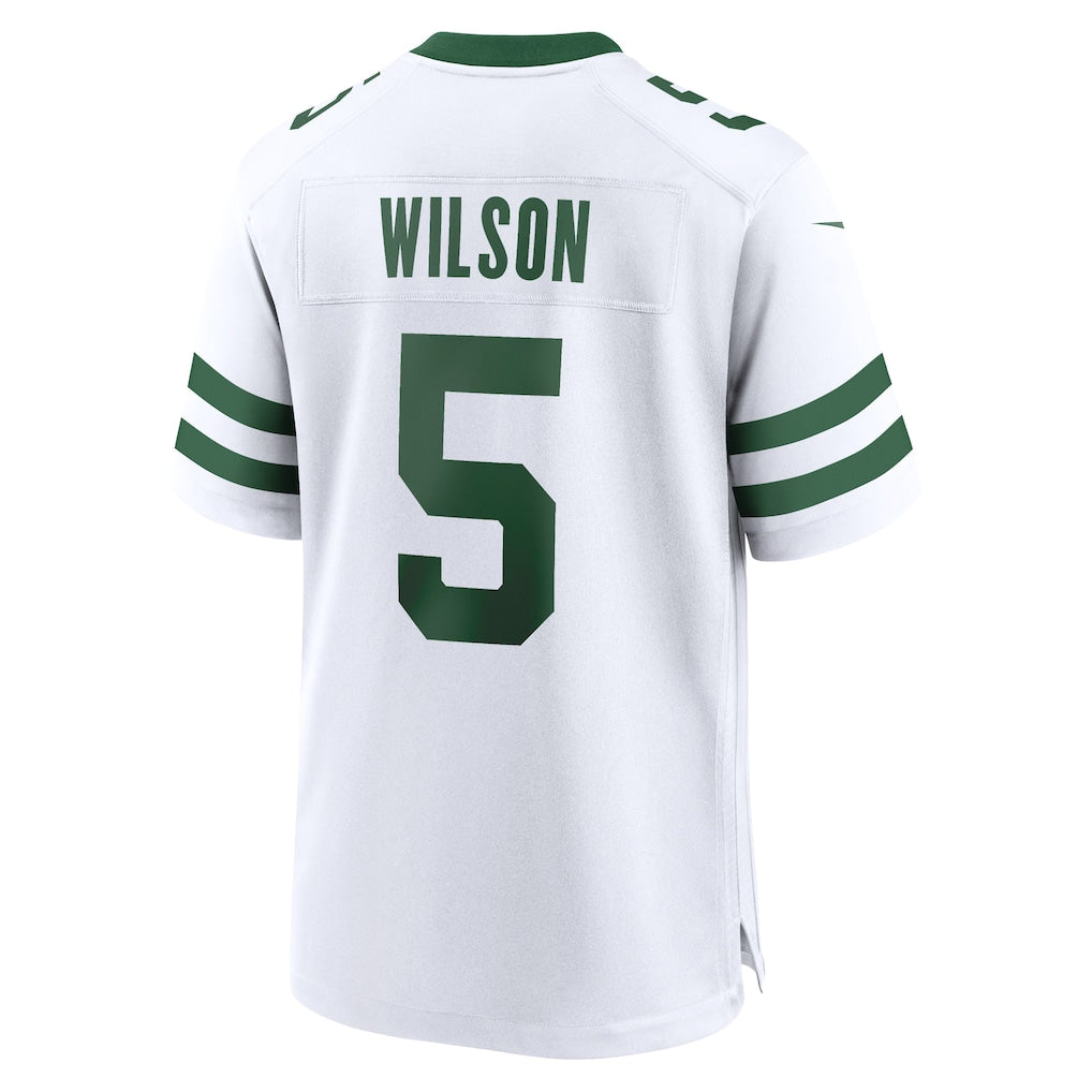 NY.Jets #5 Garrett Wilson Legacy White Game Jersey