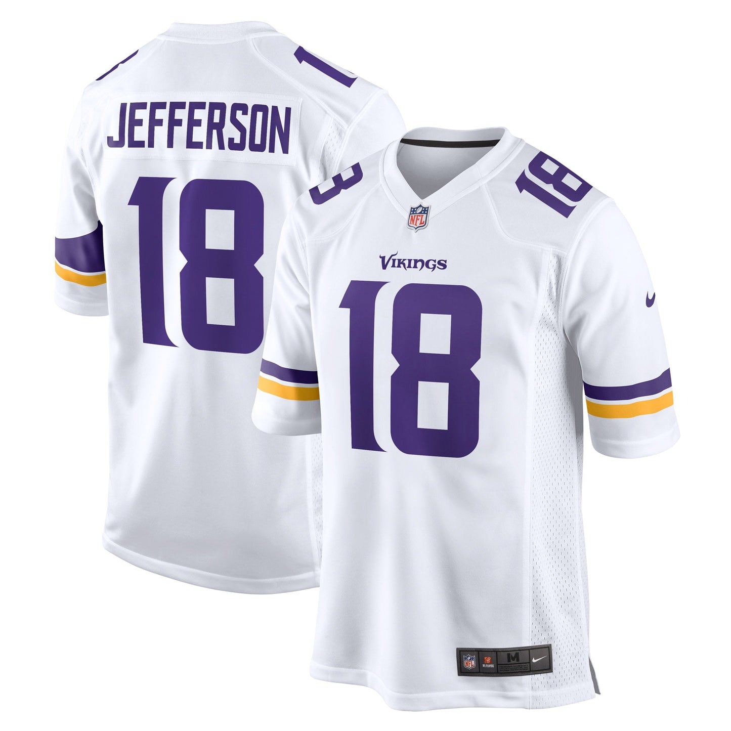 Justin Jefferson Minnesota Vikings  Game   Jersey - WhiteYOUTH