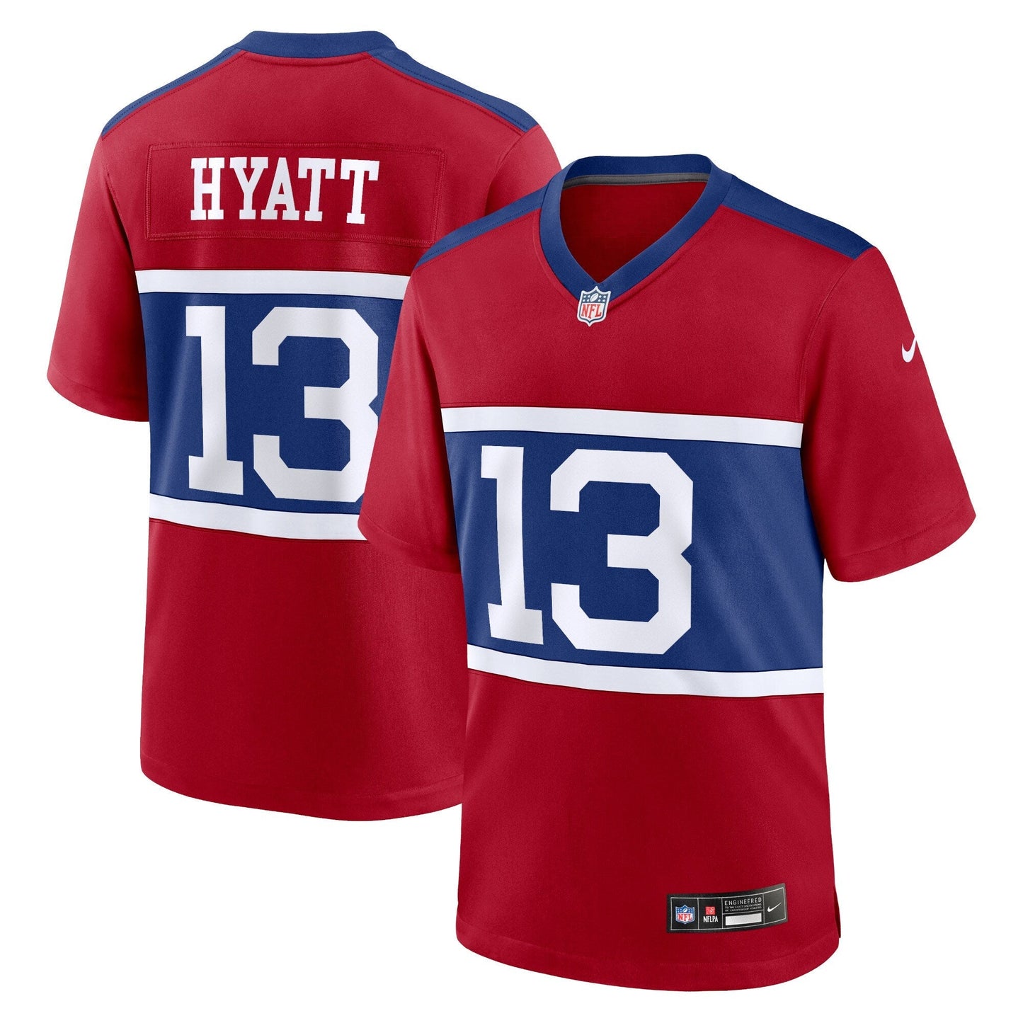 Jalin Hyatt New York Giants  Alternate   Game Jersey - Century Red