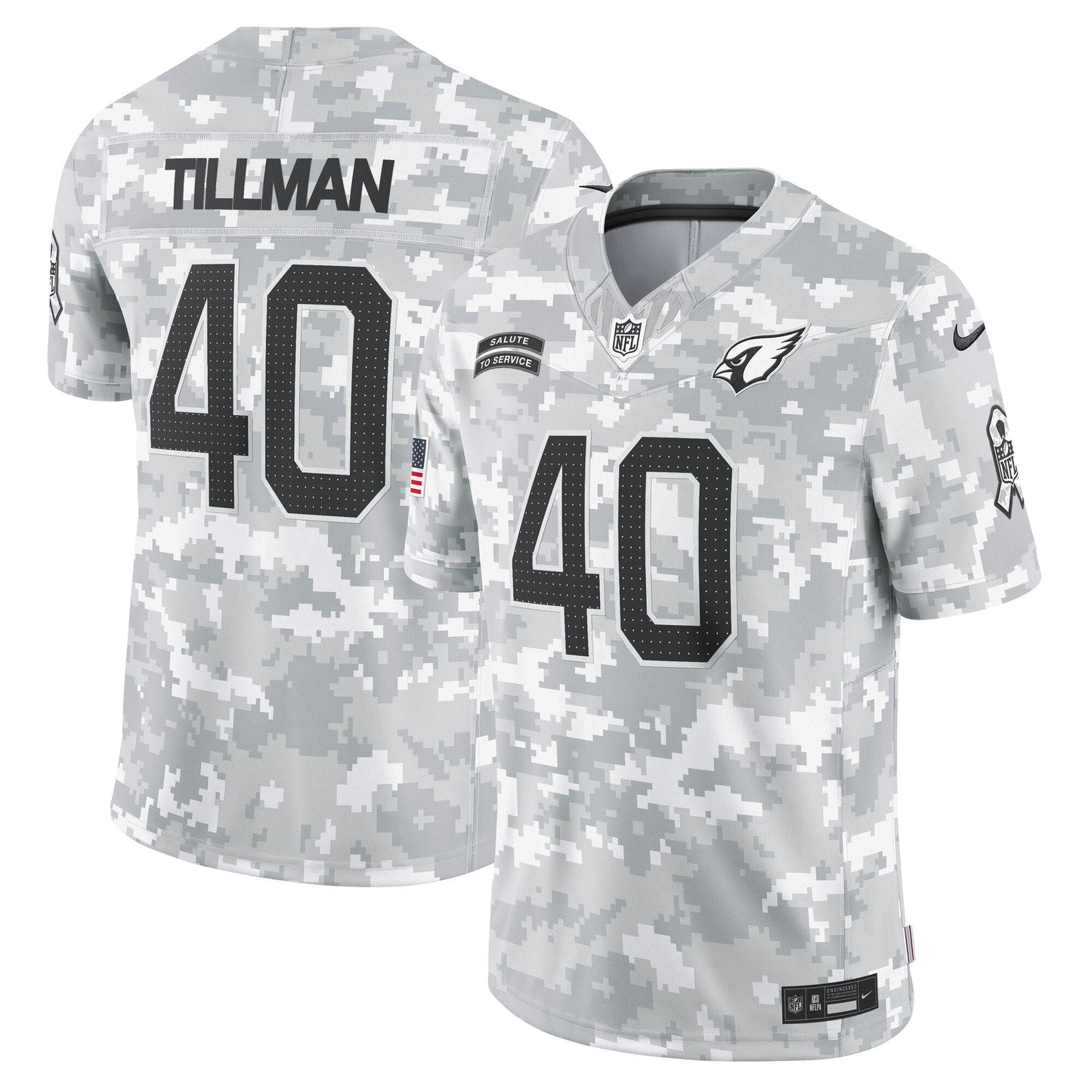 Pat Tillman Arizona Cardinals  2024 Salute to Service Retired   Limited Jersey - Arctic Camo