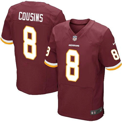 Kirk Cousins Burgundy Men's Stitched NFL Elite Jersey