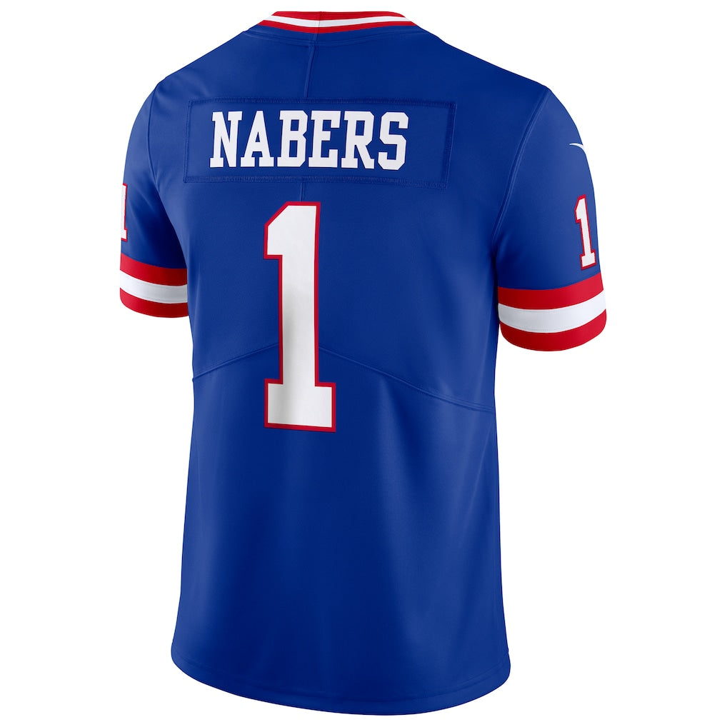 NY.Giants #1 Malik Nabers Royal Alternate 2 Legacy Vapor Untouchable Limited Jersey