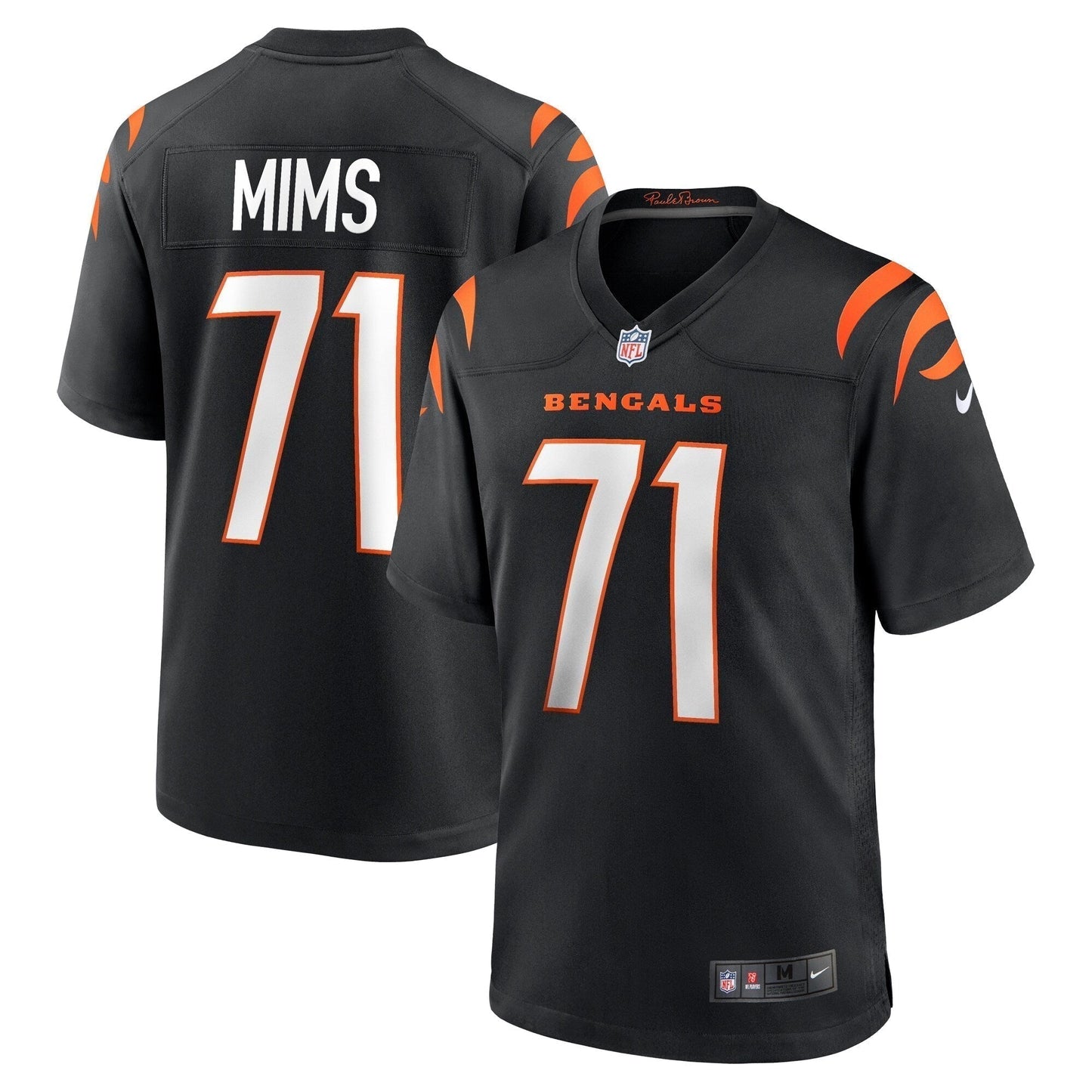Amarius Mims Cincinnati Bengals    Game Jersey - Black