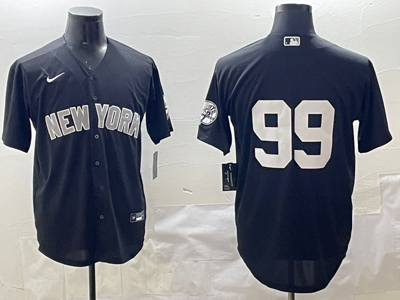 Men's New York Yankees Aaron Judge Black Player Jersey