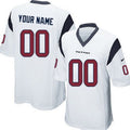 Men's Houston Texans White Custom Game Jersey