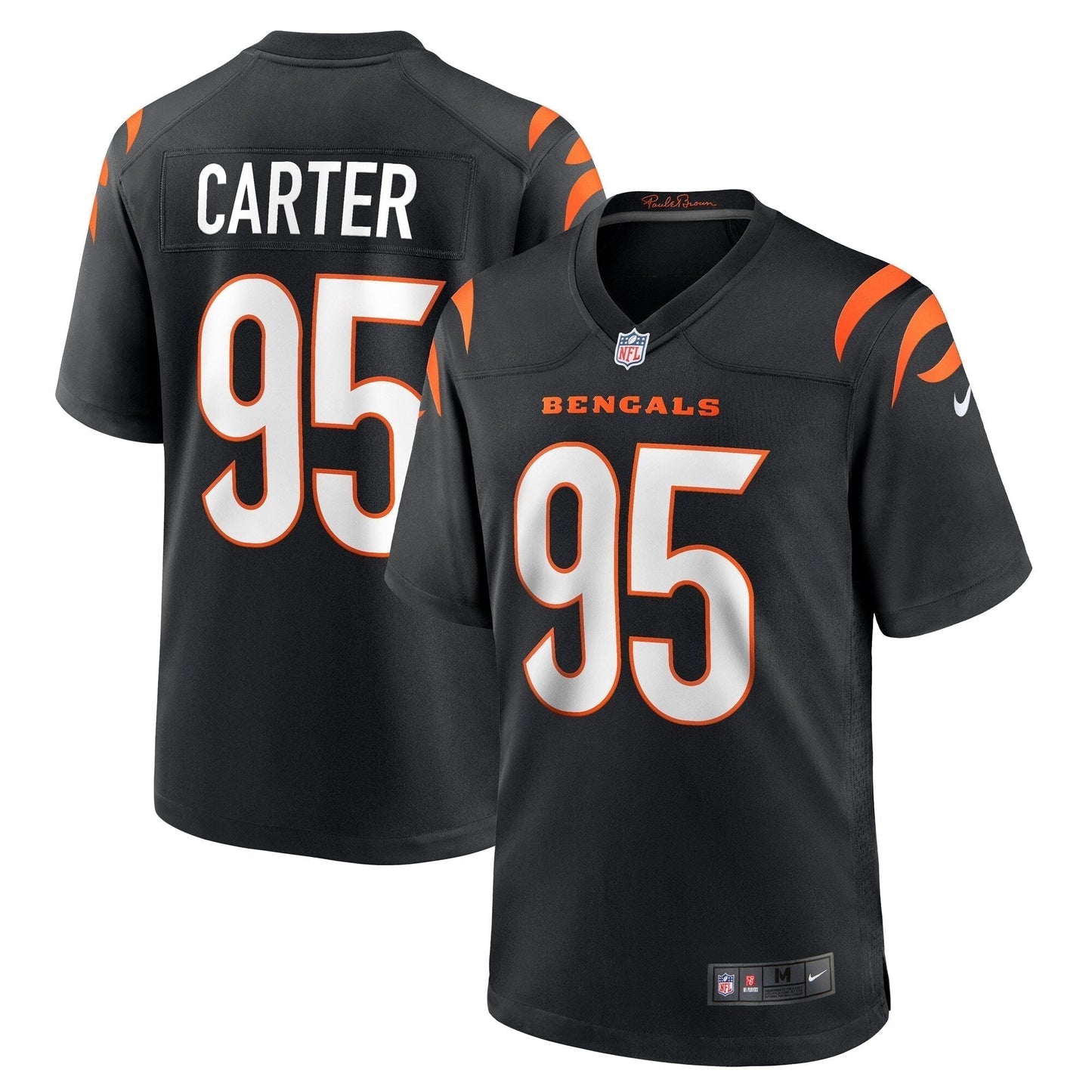 Zach Carter Cincinnati Bengals  Game   Jersey - Black
