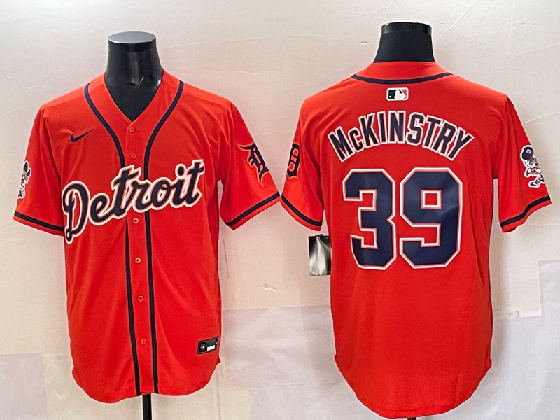 Men's Detroit Tigers Zach McKinstry Orange Limited Player Jersey