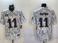 Men's Philadelphia Eagles A.J. Brown Arctic Camo 2024 Salute to Service Limited Jersey