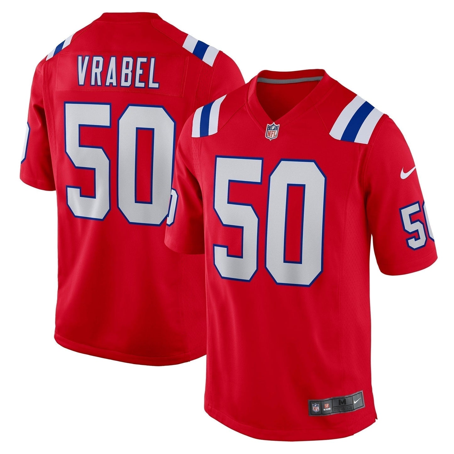 Mike Vrabel New England Patriots  Retired   Alternate Game Jersey - Red