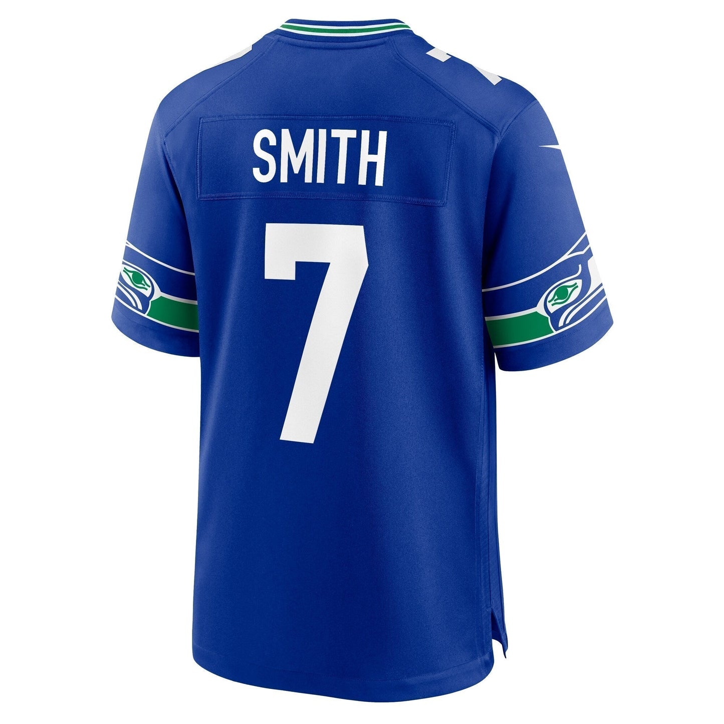 Geno Smith Seattle Seahawks  Throwback   Game Jersey - Royal
