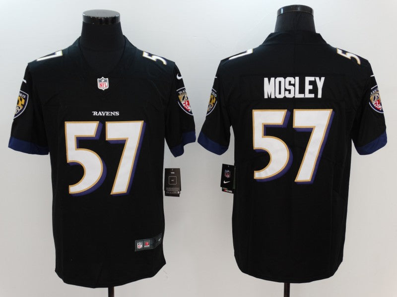 Men's Baltimore Ravens C.J. Mosley Black Player Game Jersey