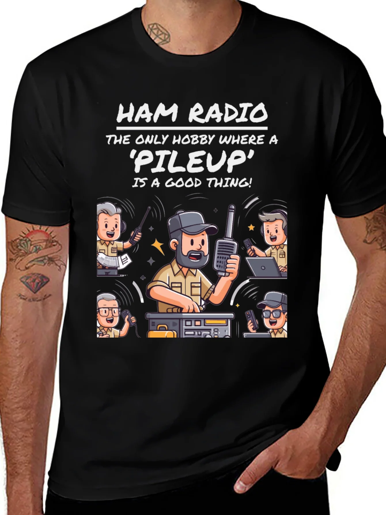 Ham Radio Pileup T-Shirt
