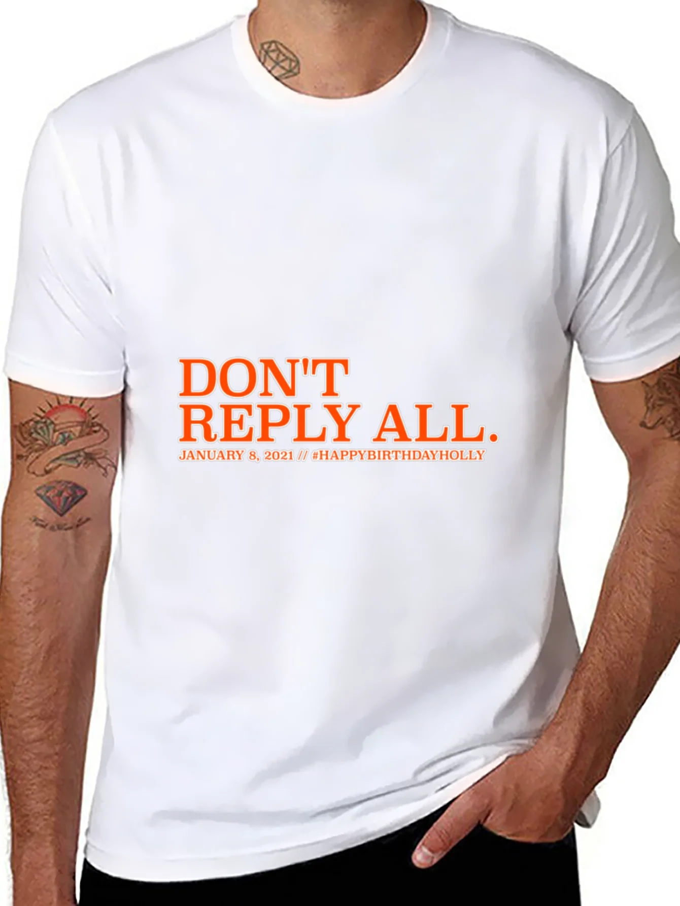 Dont Reply All Black Graphic T-Shirt