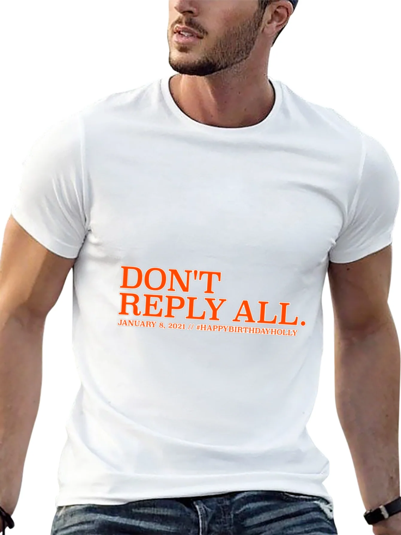 Dont Reply All Black Graphic T-Shirt