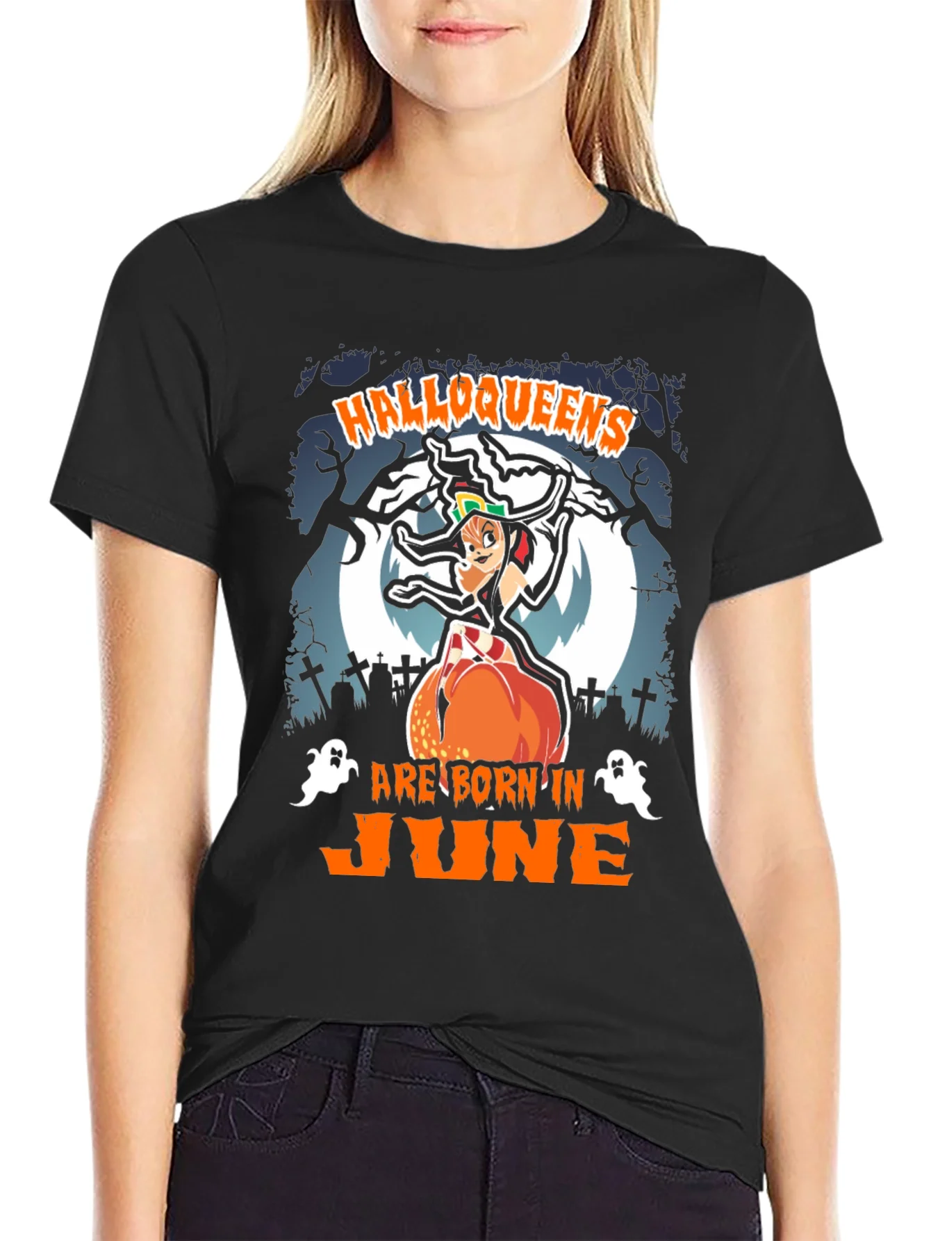 Halloqueens Born in June T-Shirt