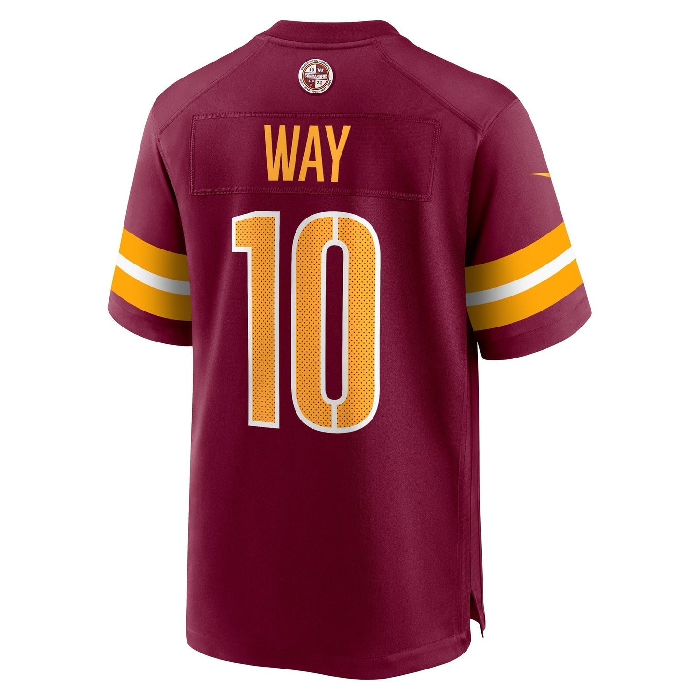 Tress Way Washington Commanders   Game Jersey -  Burgundy