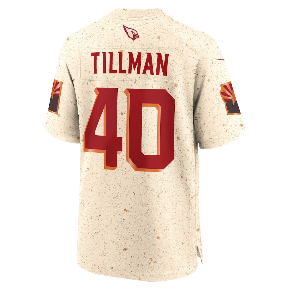 A.Cardinals #40 Pat Tillman Natural 2025 Rivalries Collection Retired Player Game Jersey