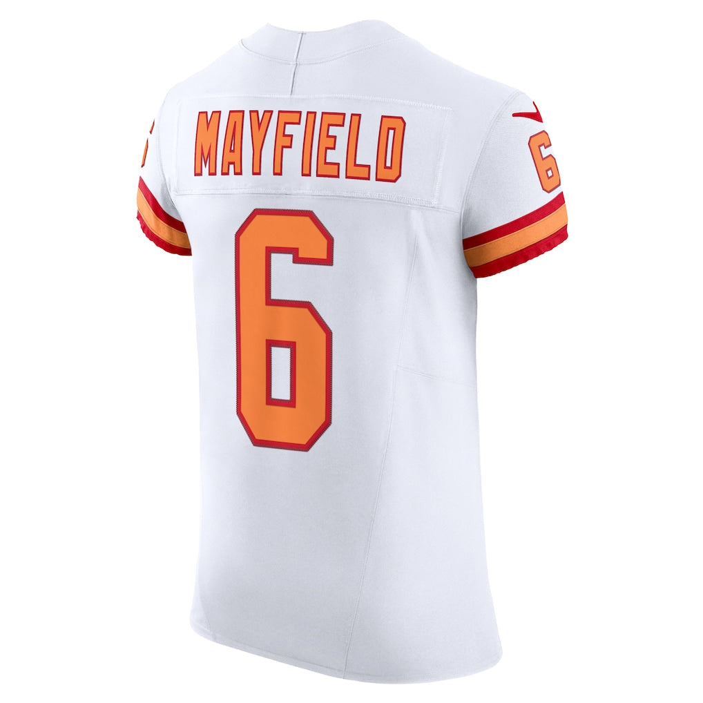 TB.Buccaneers #6 Baker Mayfield White The 76 Jersey Vapor F.U.S.E. Elite Jersey