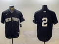 Men's New York Yankees Derek Jeter #2 Black Game Jersey1