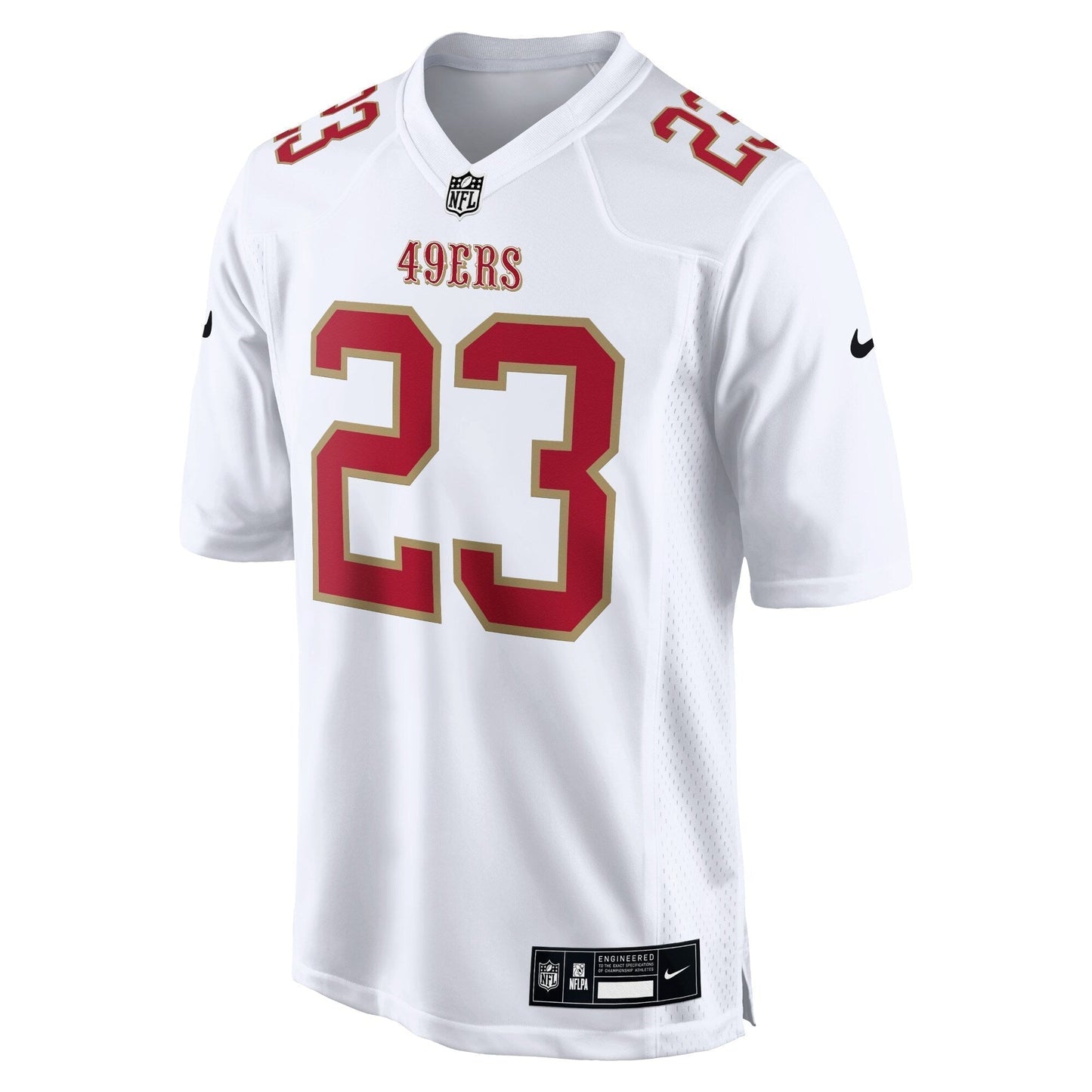 Christian McCaffrey San Francisco 49ers  Fashion Game Jersey - Tundra White