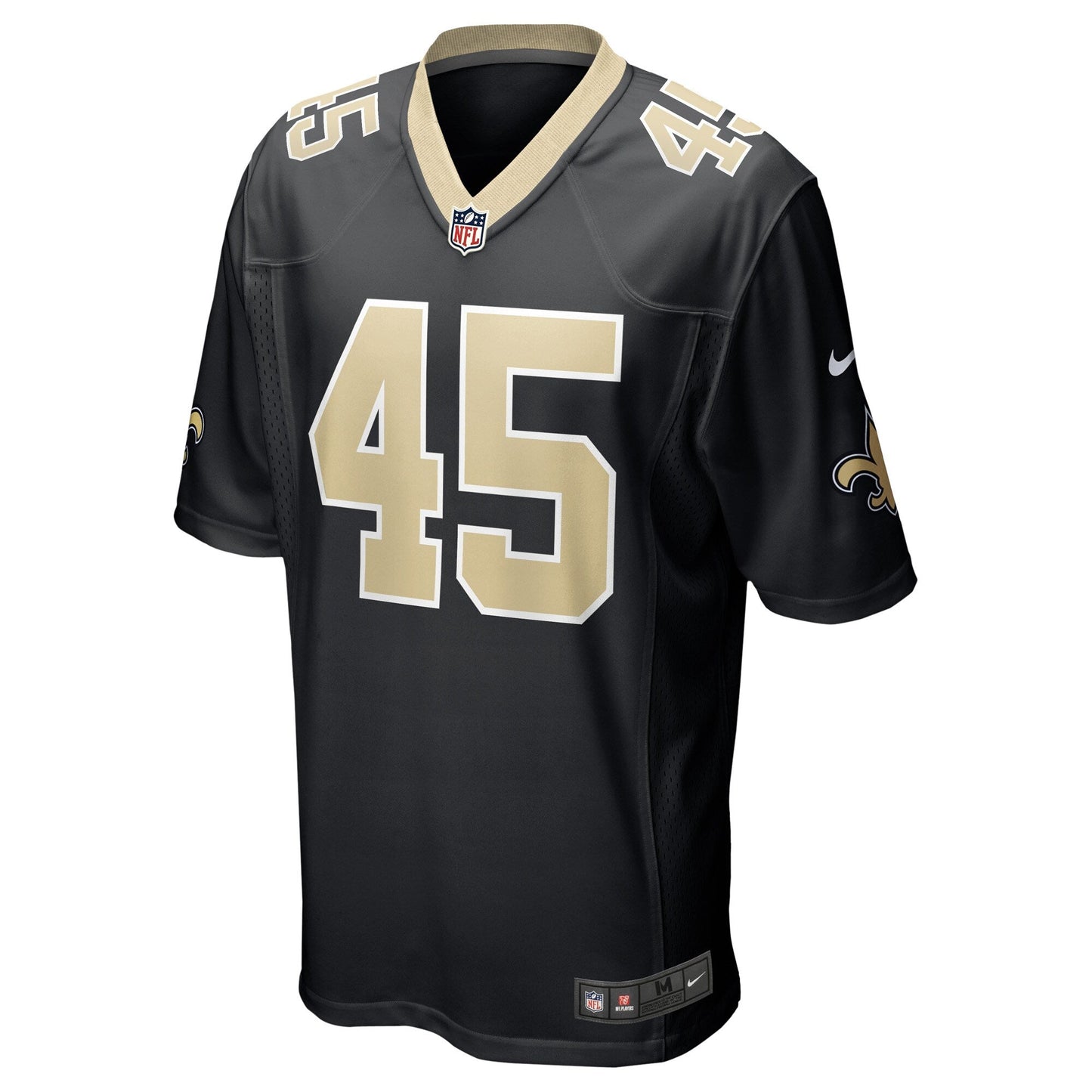 Nephi Sewell New Orleans Saints  Game   Jersey - Black