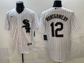 Men's Chicago White Sox Colson Montgomery #12 White Home Replica Jersey