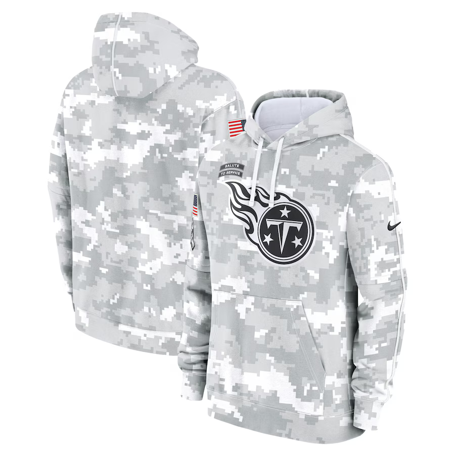 Men's Tennessee Titans Arctic Camo 2024 Salute to Service Club Fleece Pullover Hoodie1