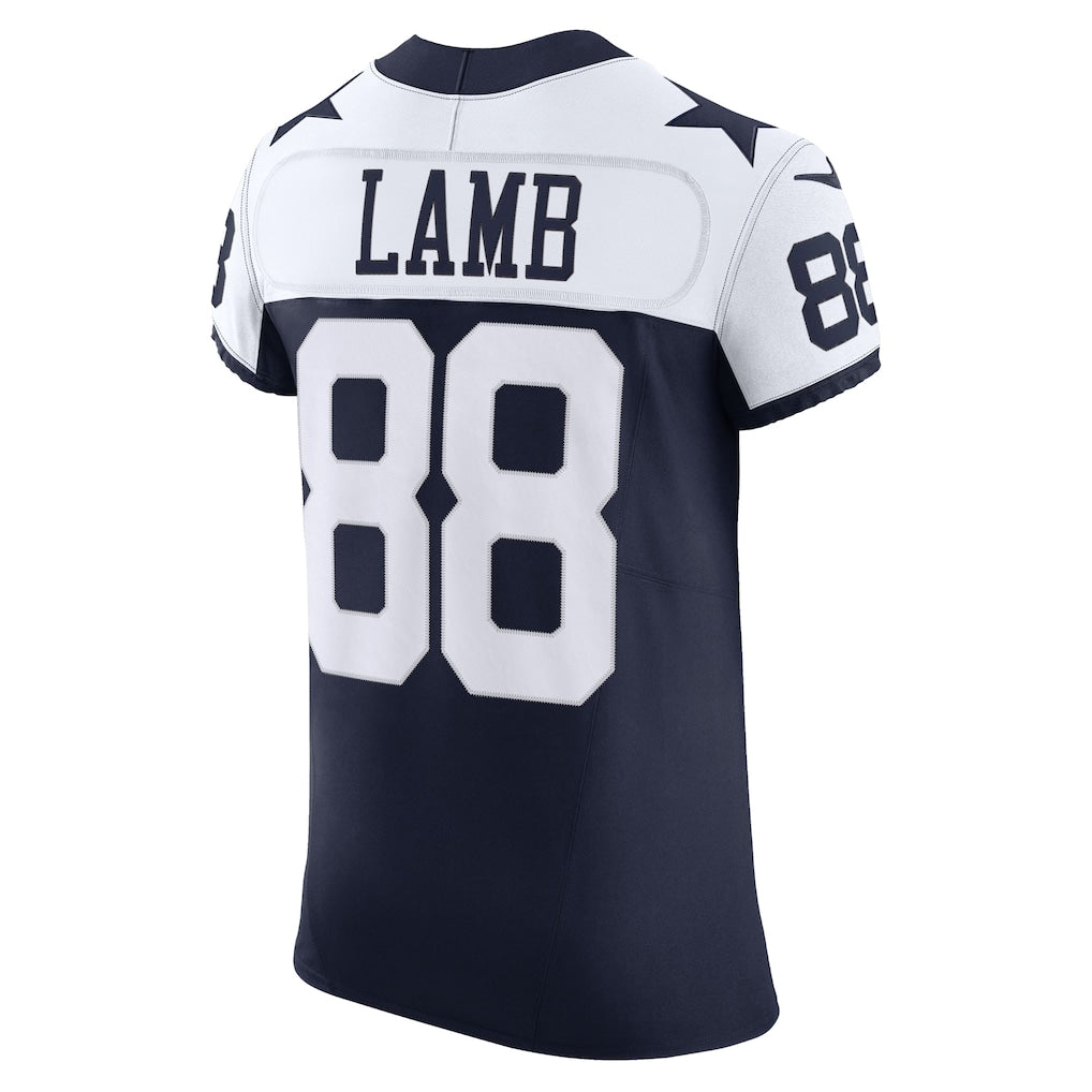 D.Cowboys #88 CeeDee Lamb Navy Vapor Elite Jersey